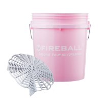 Fireball Wascheimer Pink mit Grit Trap Sieb