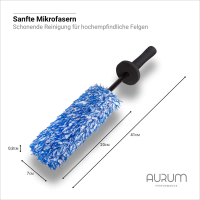 AURUM Performance ultraFlat Mikrofaser Felgenbürste